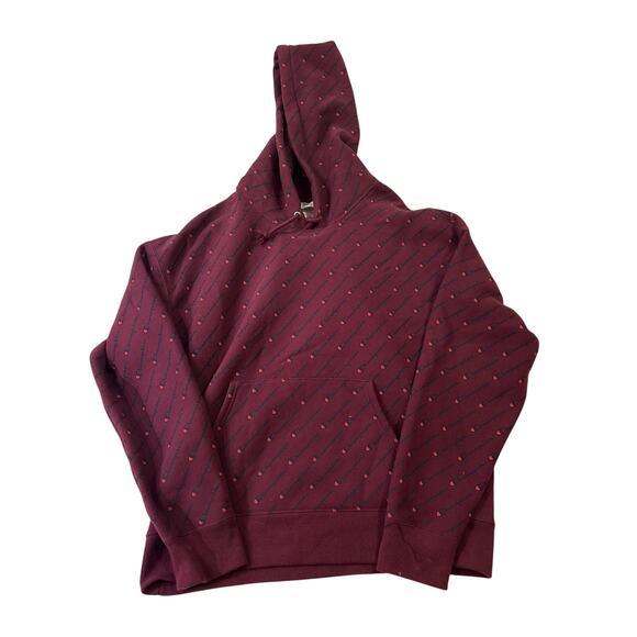 Champion Other - Champion XL burgundy hoodie with logo pattern
